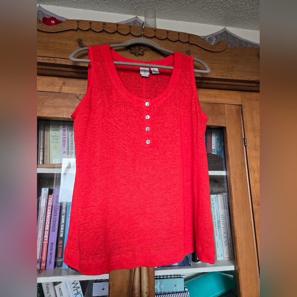 Joie Linen Henley Tank Top - Women's